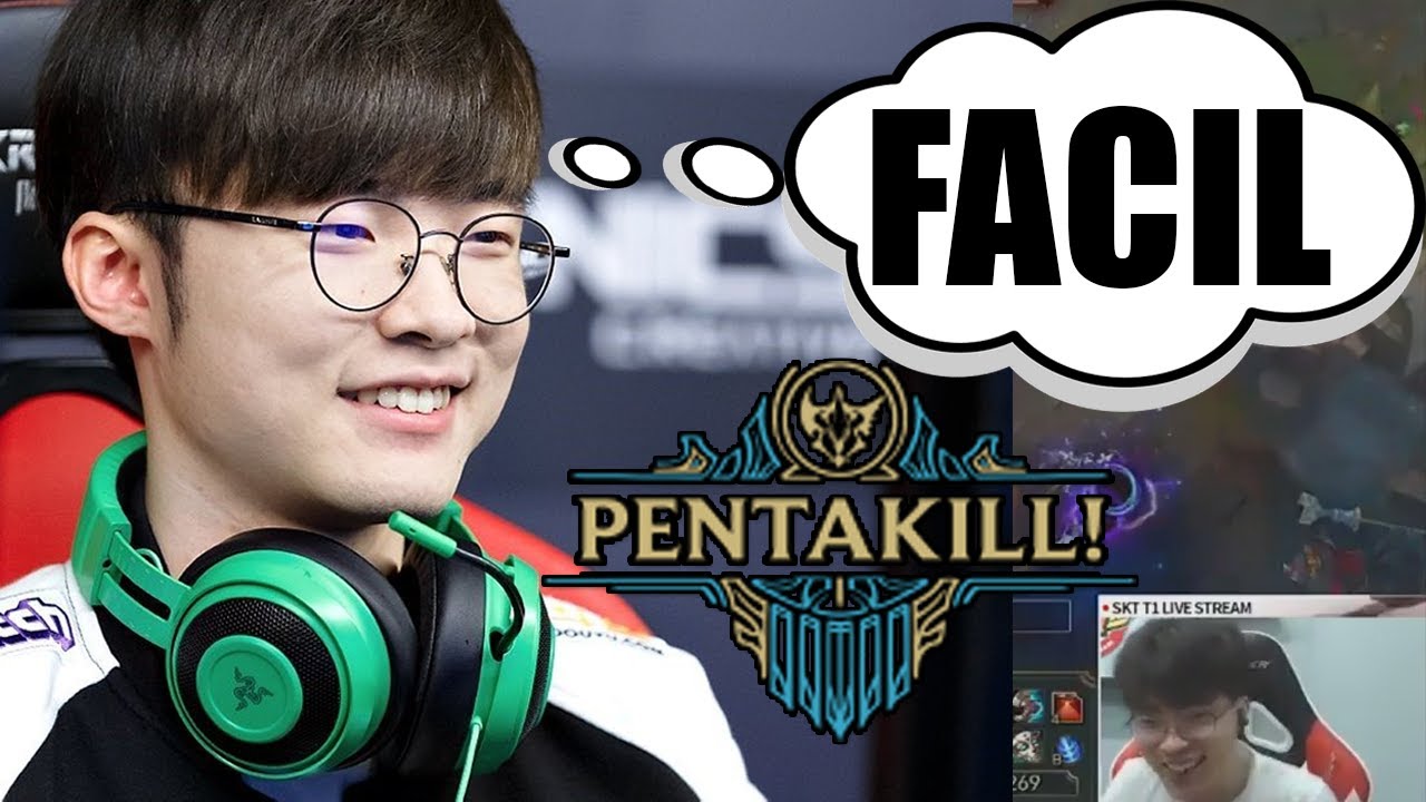 Los Mejores PENTAKILLS De FAKER League of Legends