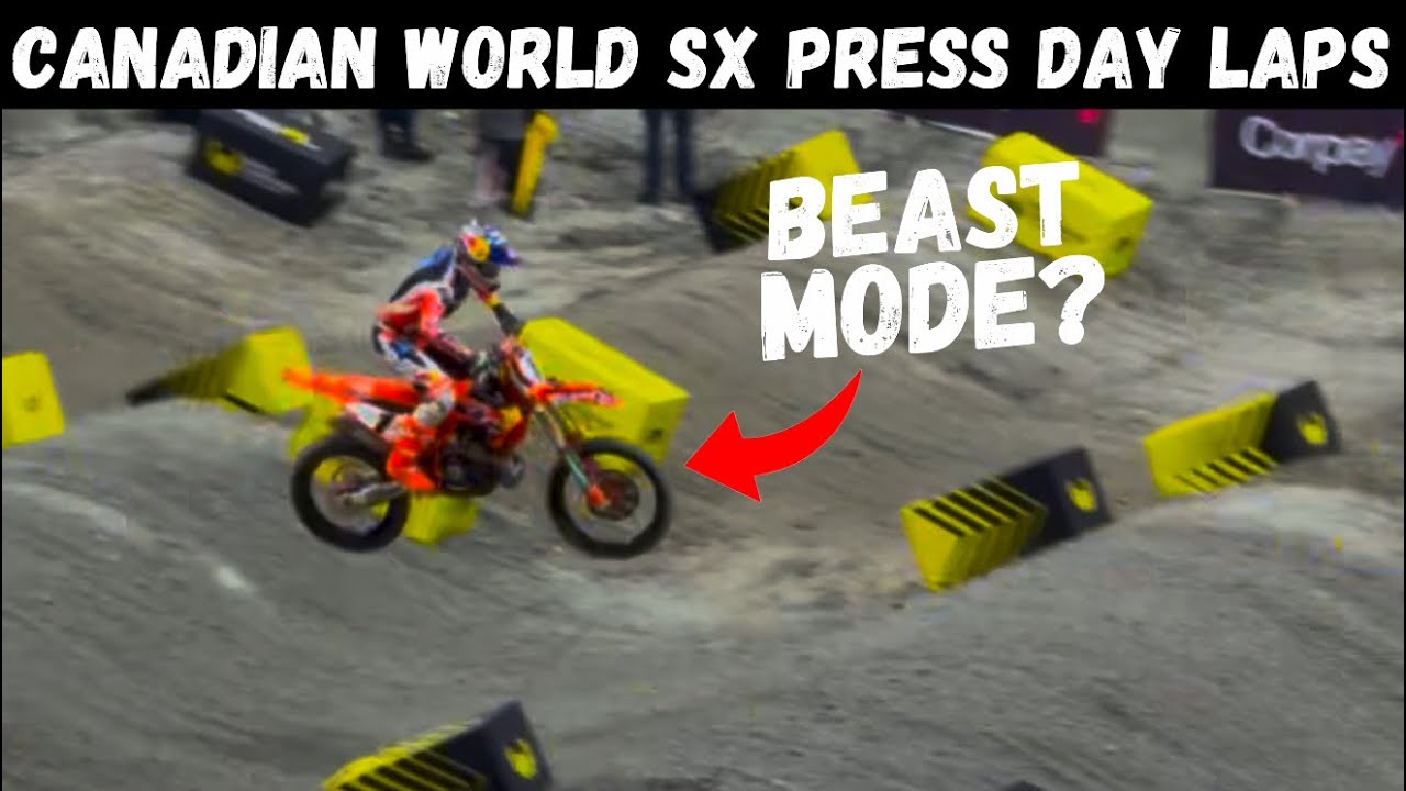 Eli Tomac’s 1st World SX Laps on KTM! Canadian GP Press Day Laps 