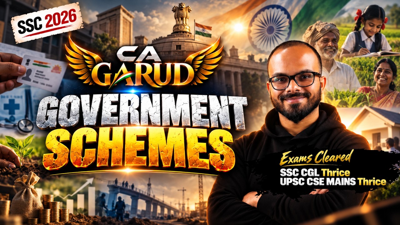 Government Schemes Current Affairs | Most Important Topics For SSC 2026 || CA Garud Series