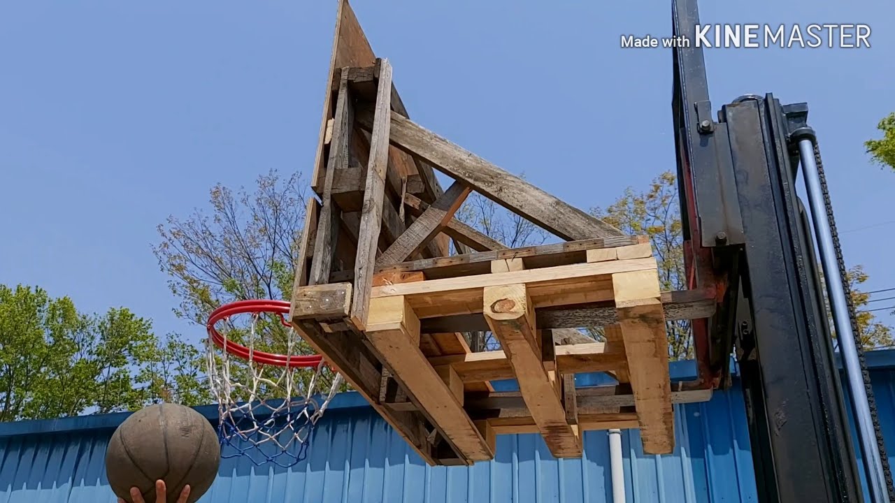 Diskarteng Pinoy ( Basketball Ring from Scrap Woods)