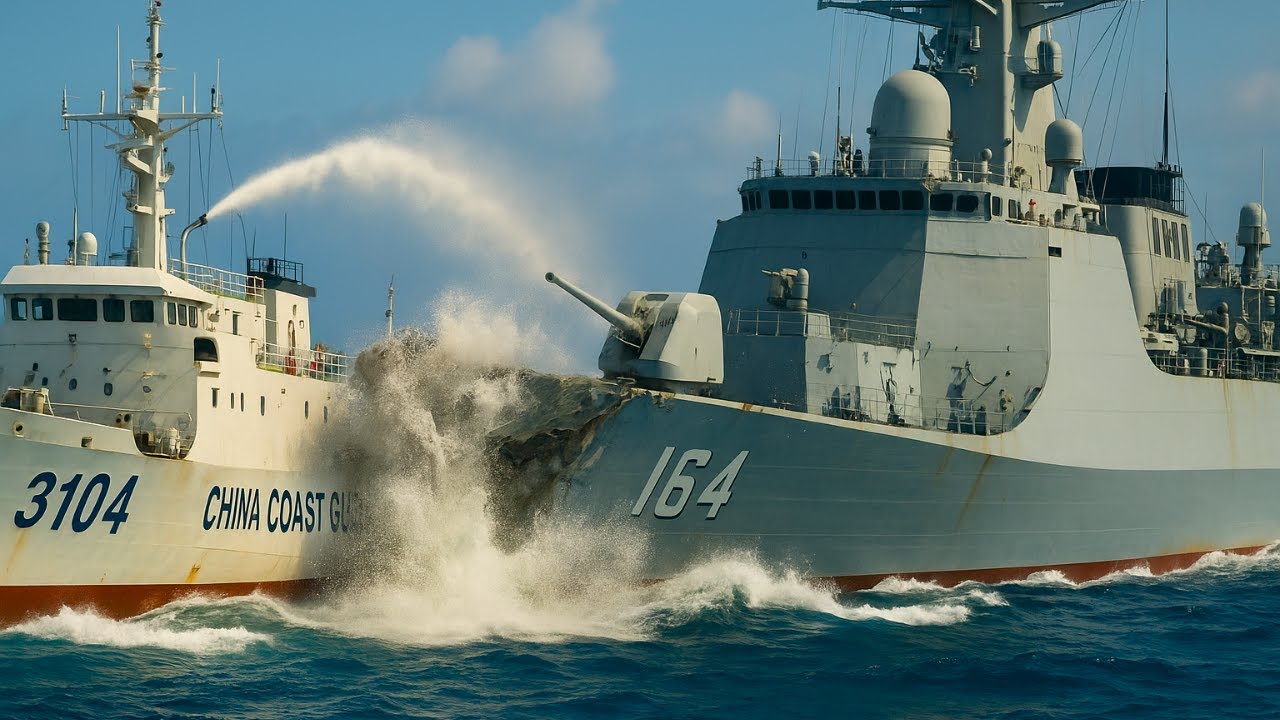 Chinese Warship CRASH Into Coast Guard Ship - Then THIS Happened...