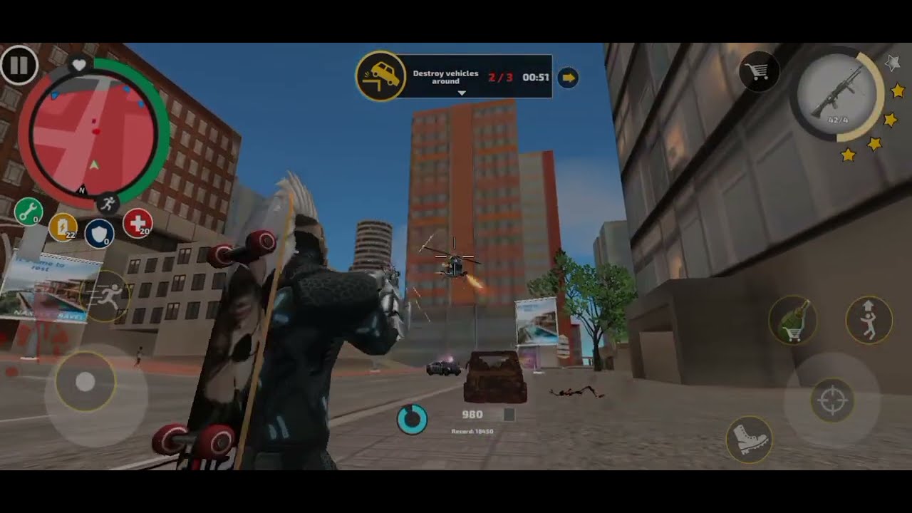 This is a ropo hero voice town game (Helicopter Vs Ropo hero)#gaming 