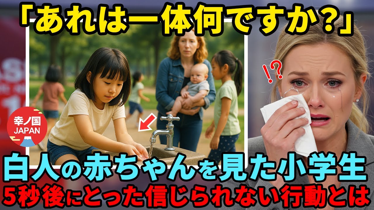 【海外の反応】「日本の親はこの子たちに何を教えてるの⁉」日本の子供が白人赤ちゃんにした対応に世界が驚愕！！