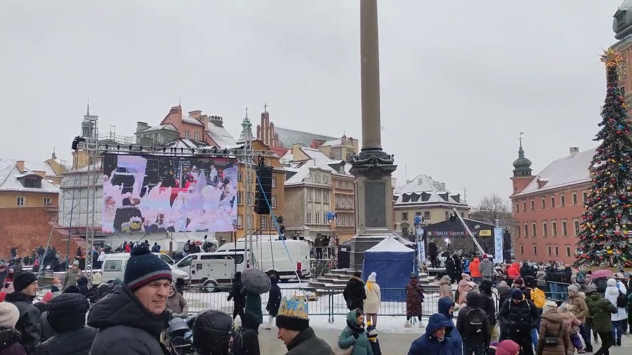 ORSZAK TRZECH KRÓLI WARSZAWA PLAC ZAMKOWY 2024 cz. 2 KOLĘDY / ŚWIĘTO / 🇵🇱👑