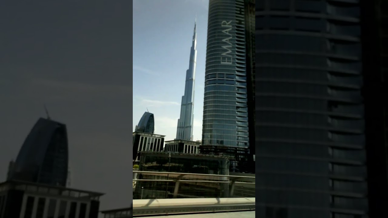 Dubai View in 2018 through Metro.