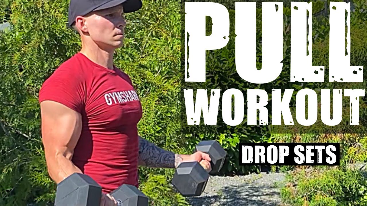 PULL WORKOUT using DUMBBELLS AT HOME | (BACK, BICEPS, REAR DELTS)
