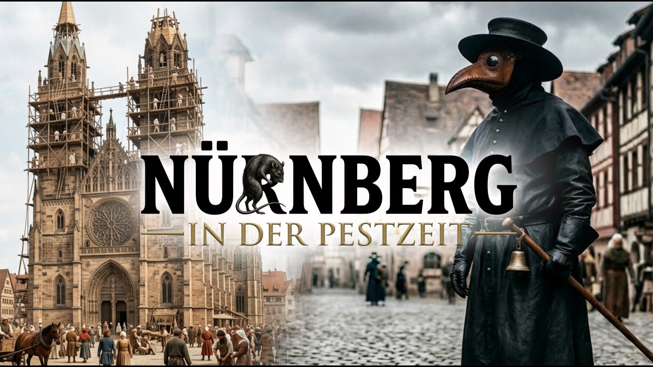 N&uuml;rnberg zur Pestzeit | Mittelalterliche Stadt in realistischer K.I.-Rekonstruktion