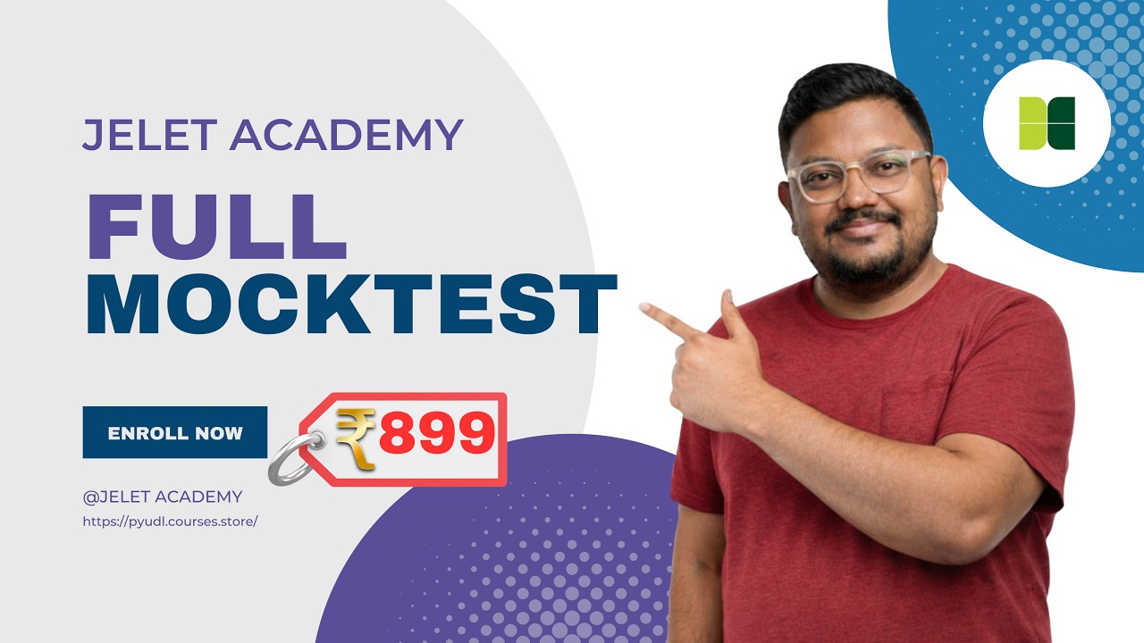 JELET 2026 Mock Test | JELET Mock Test | Free JELET Mock Test | JELET Academy Mock Test Series