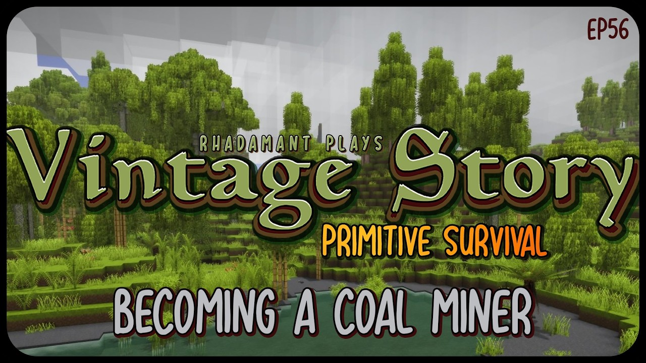 Becoming a Coal Miner in Vintage Story Primitive Survival - Surviving Wilderness // EP56