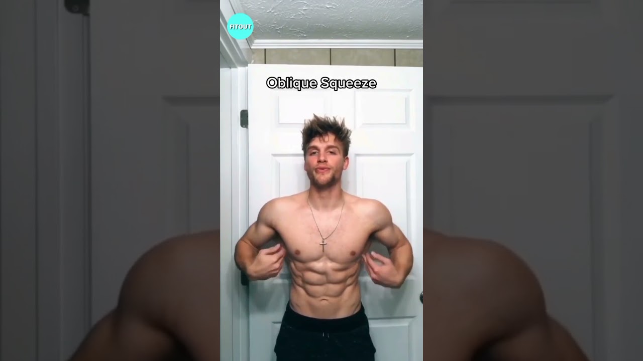 Different ways to flex your abs #shorts