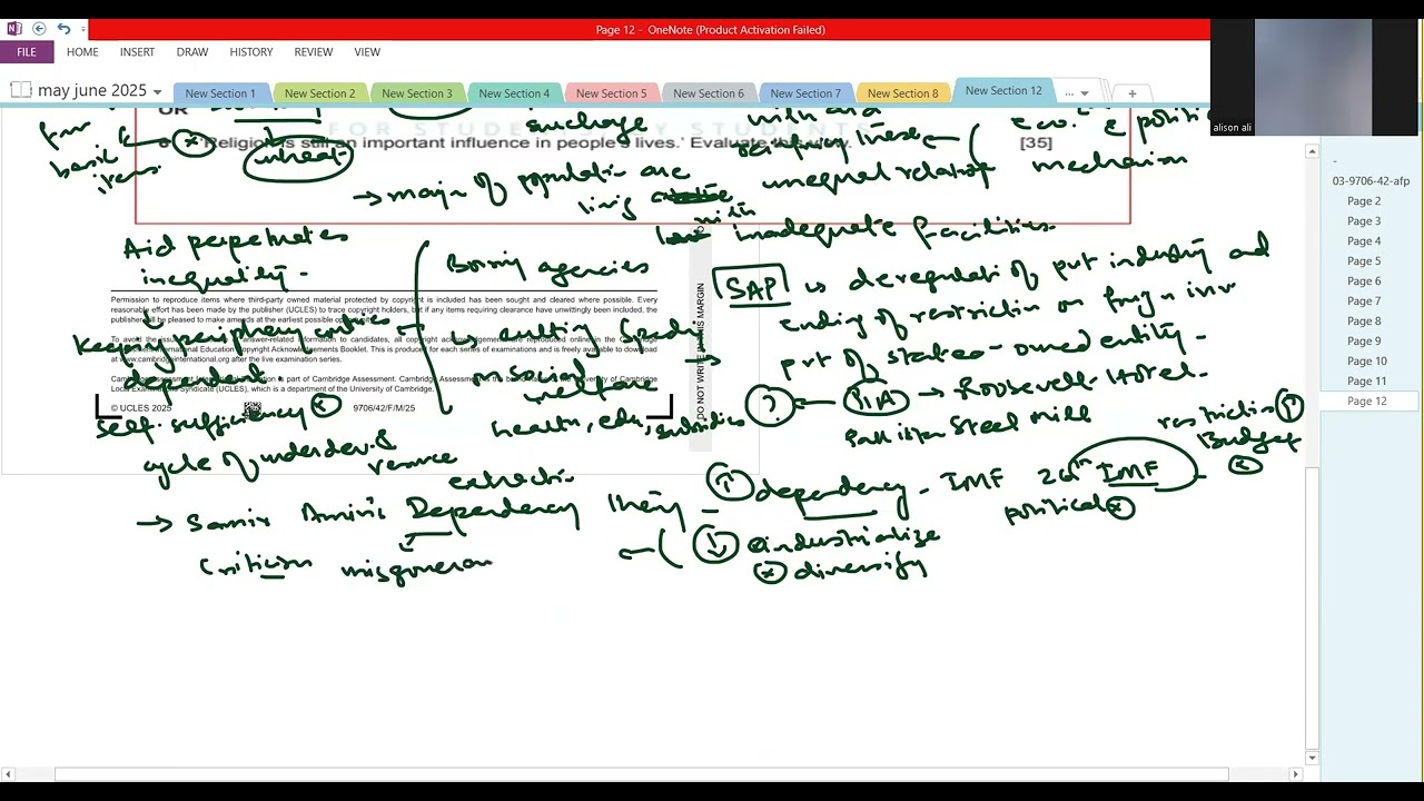 9699/42 A2 Sociology Globalization Solved Feb Mar 25
