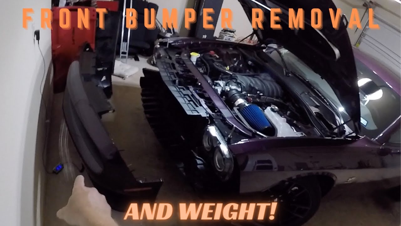 Front Bumper Cover Removal off a 2020 Dodge Challenger Scat Pack 1320