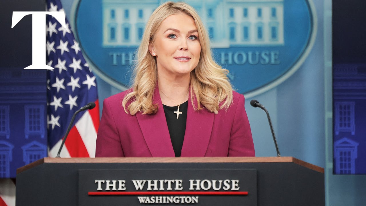 LIVE:  Karoline Leavitt, Trump's press secretary, takes first White House briefing