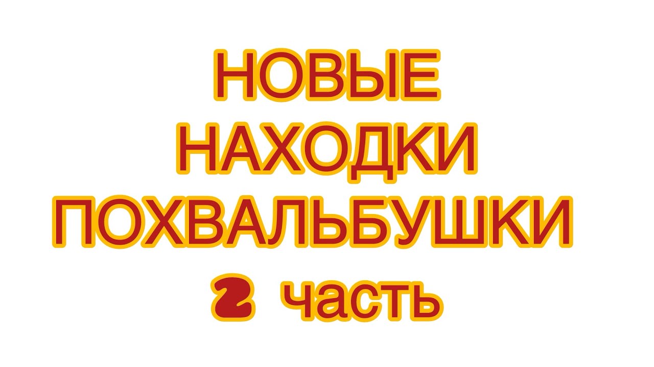 НОВЫЕ НАХОДКИ ПОХВАЛЬБУШКИ. 2 часть. @larisatabashnikova 15/03/26 