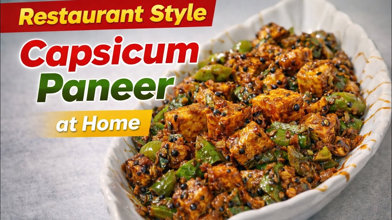 Capsicum 🫑 Paneer Curry 
