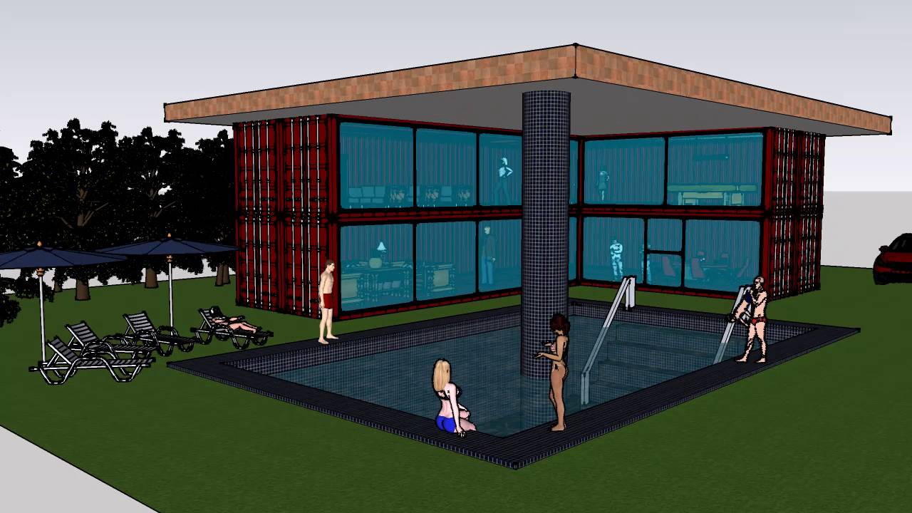 Container Modificati, Villa con piscina di pregio club house resort