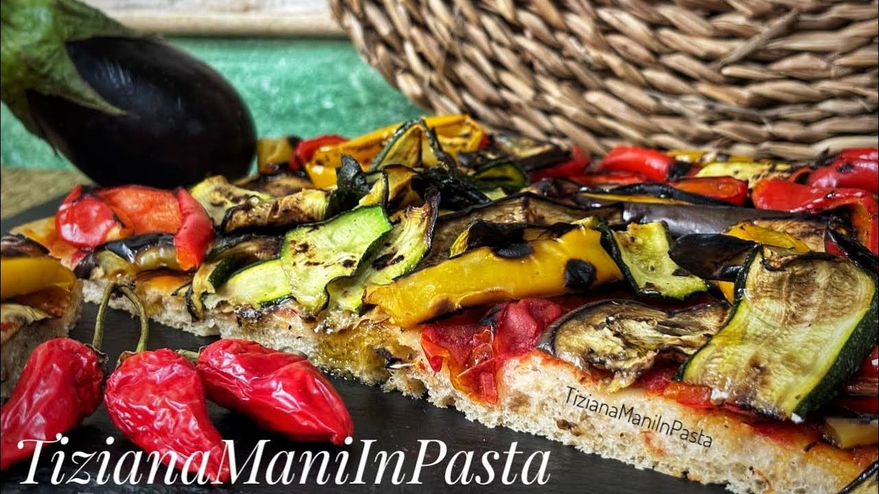 PIZZA 🍕 CON VERDURE GRIGLIATE😋
