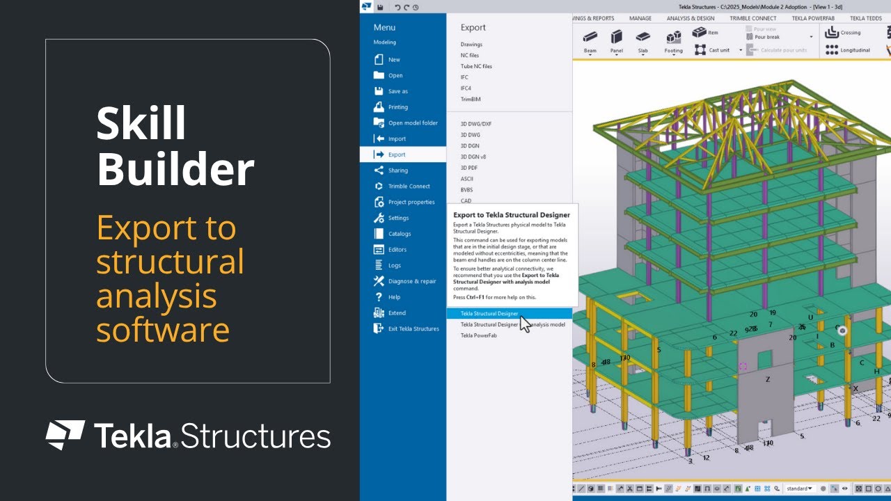 Exporting to Structural Analysis Software