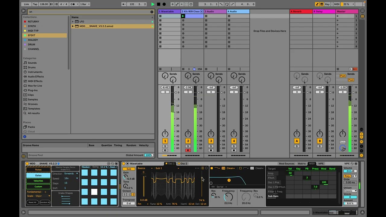 How to Make Classic Techno with MDD Snake Sequencer