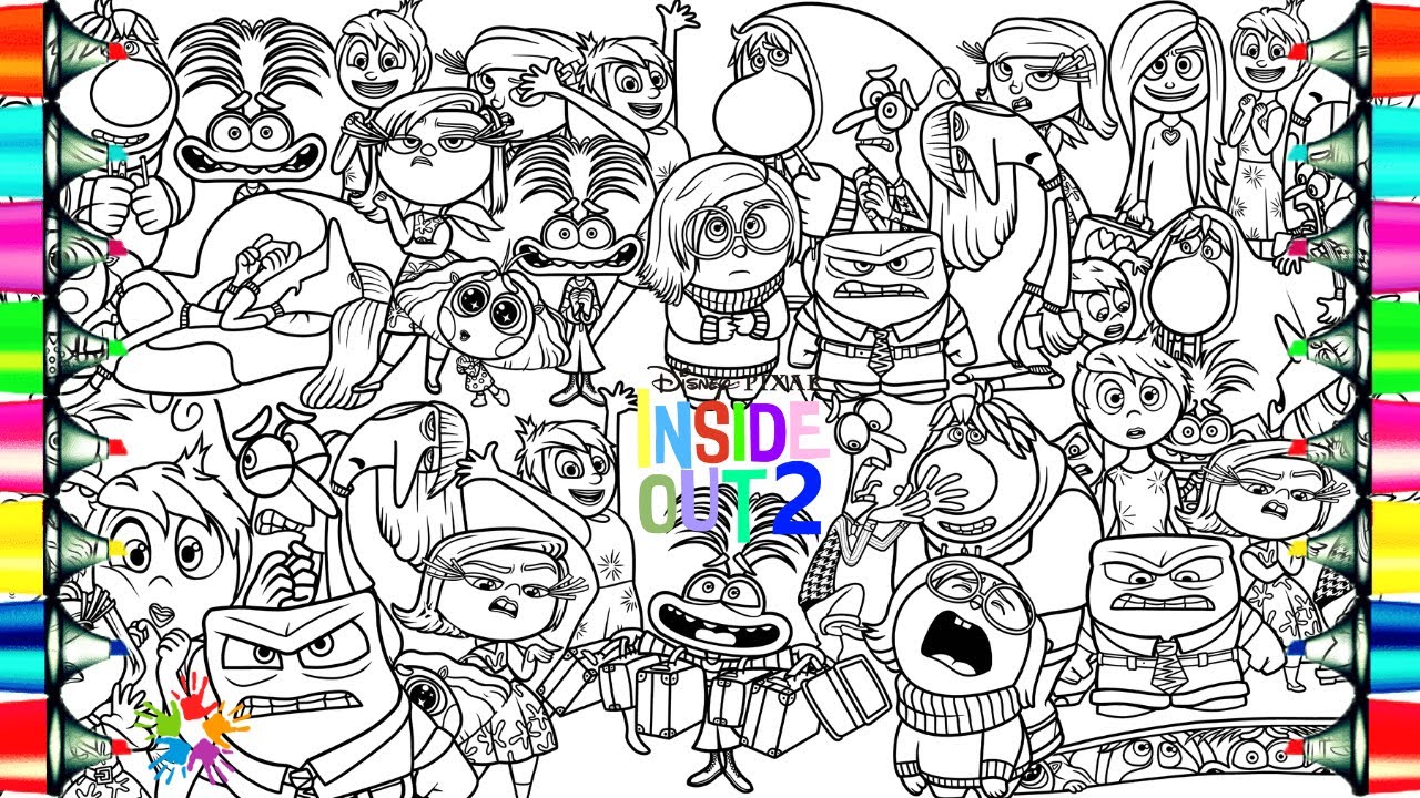 Inside Out 2 Coloring Pages Mix / How To Color All Emotions from Inside Out / NCS Music