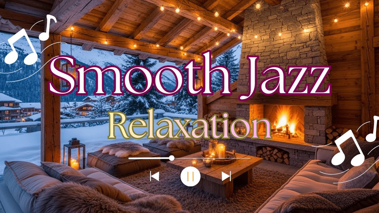Cozy Fireplace Jazz Ambience for Studying, Relaxation & Winter Night Calm L10