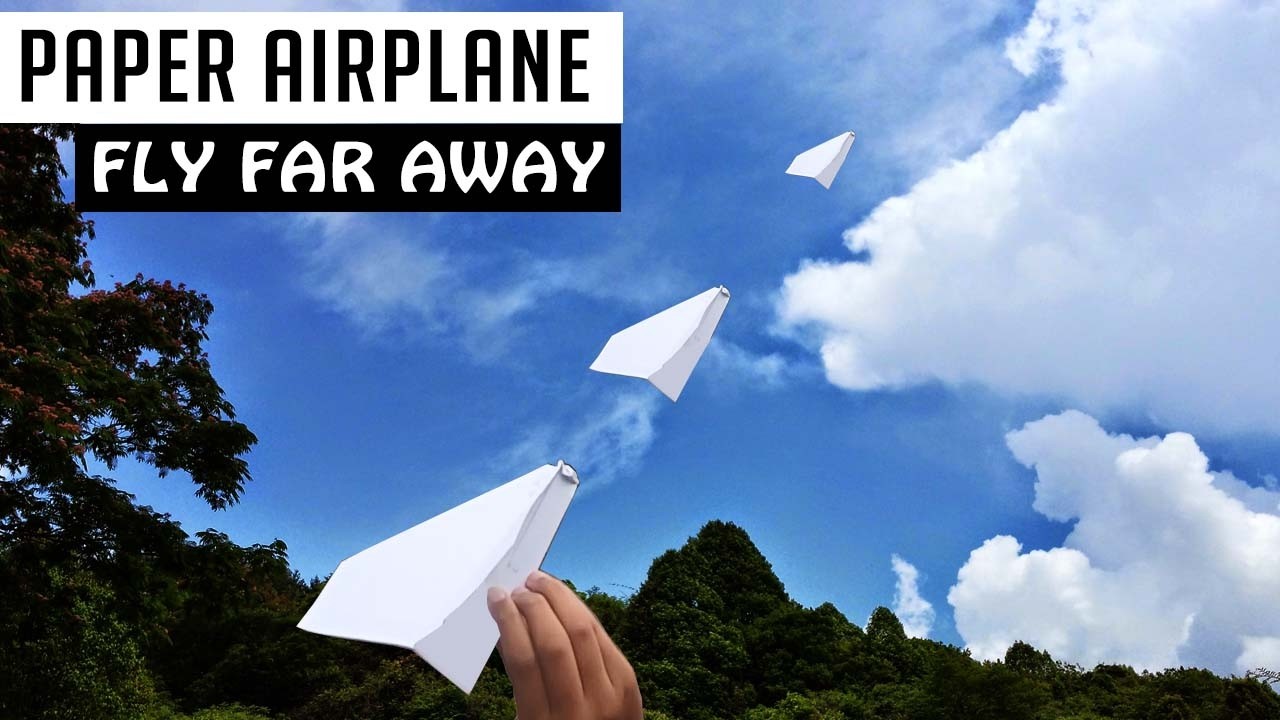 how to make a paper airplane That Flies Far (Full HD) - Easy Way