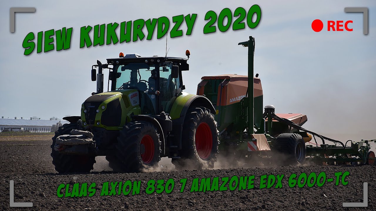 Siew Kukurydzy 2020 ☆ Claas Axion 830 & Amazone EDX 6000-TC ☆ KrzywY