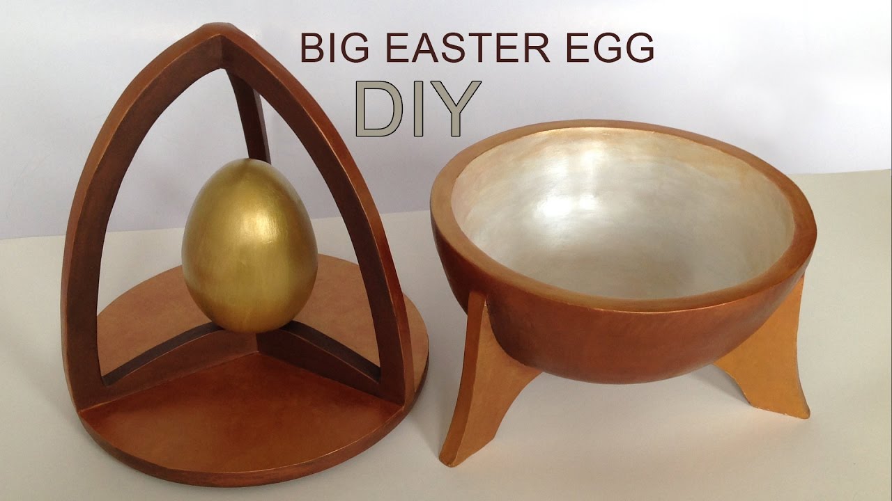 DIY ideas - Cardboar Paper Mache Rack for Easter eggs HD