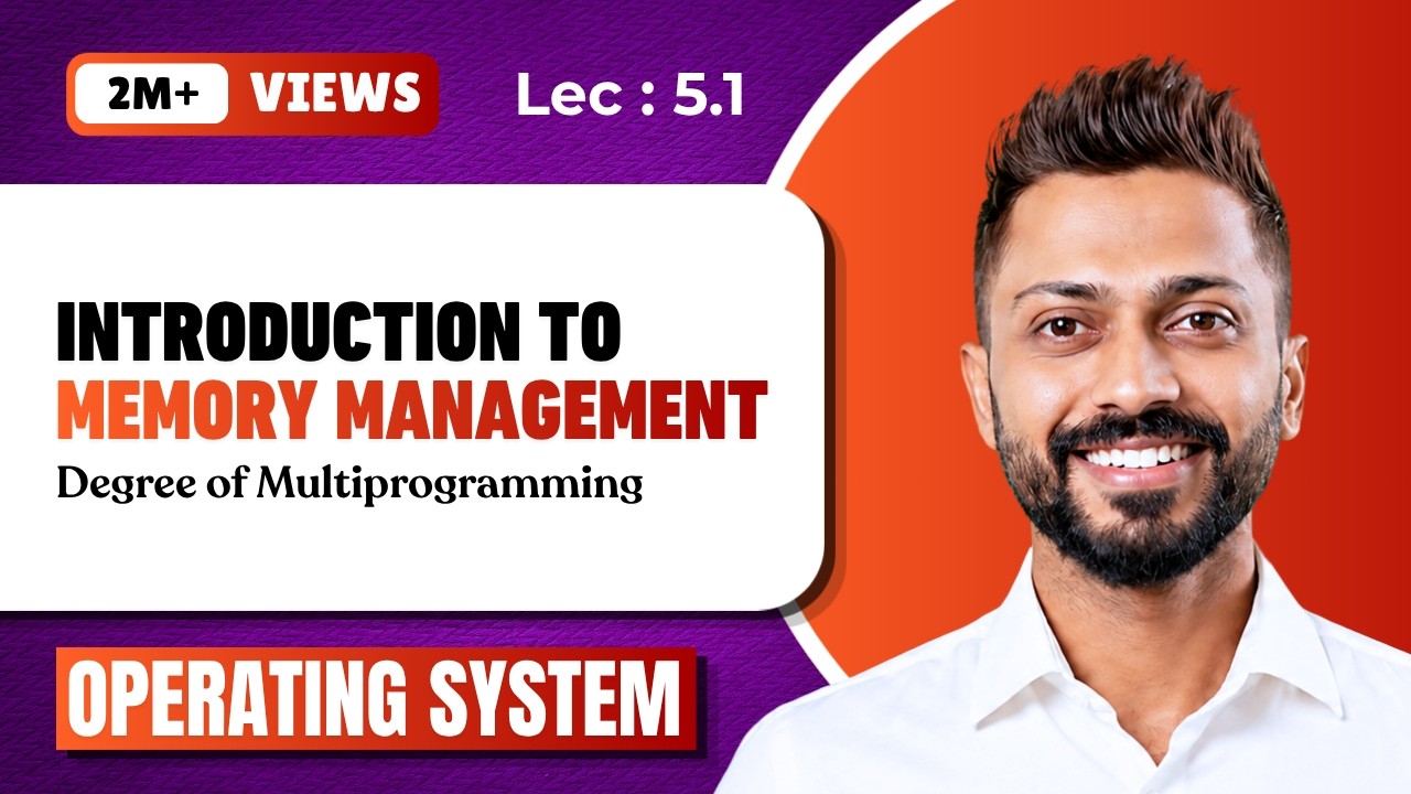 L-5.1: Memory Management and Degree of Multiprogramming | Operating System