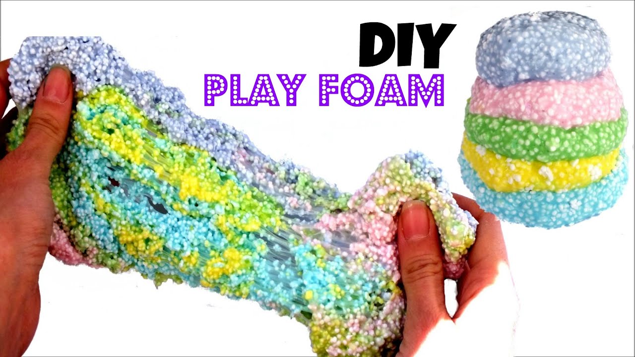 DIY: How to make PLAY FOAM or FOAM CLAY