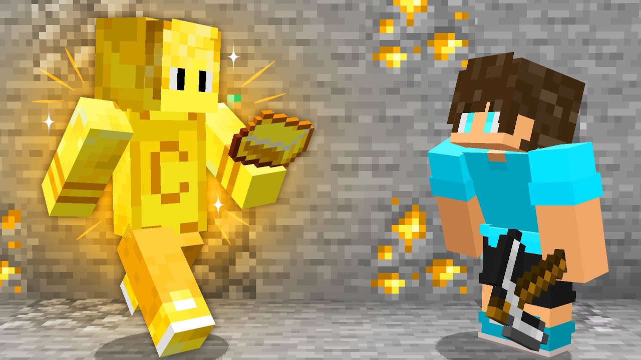 Играйте за ЗОЛОТОГО БОГА в Minecraft!