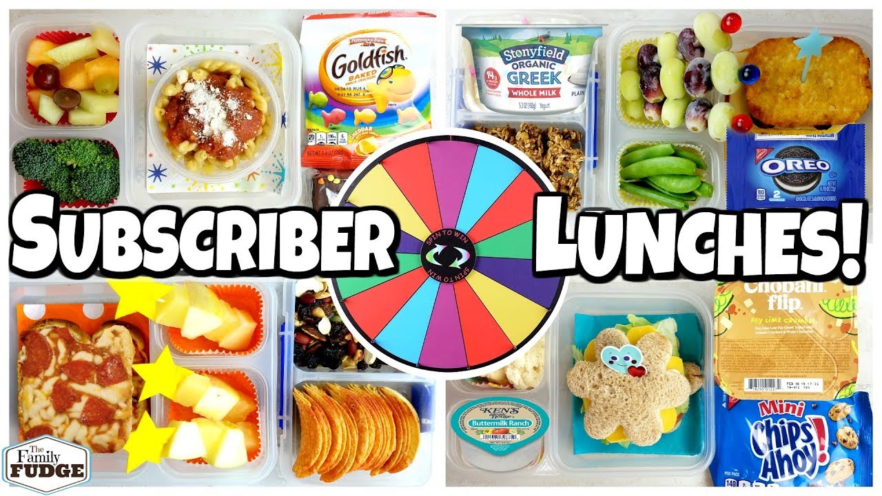 Subscriber Lunches 🍎 Fixing YOUR lunch Ideas