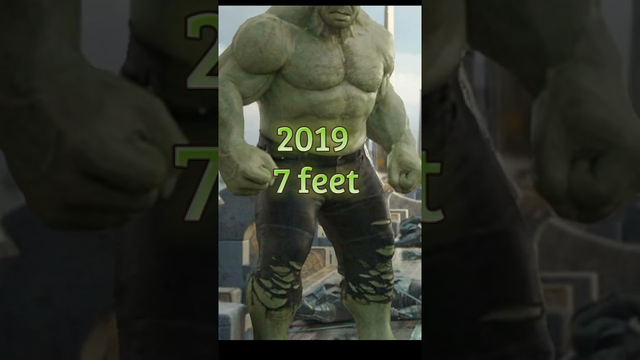 Hulk size camparison in Movies 