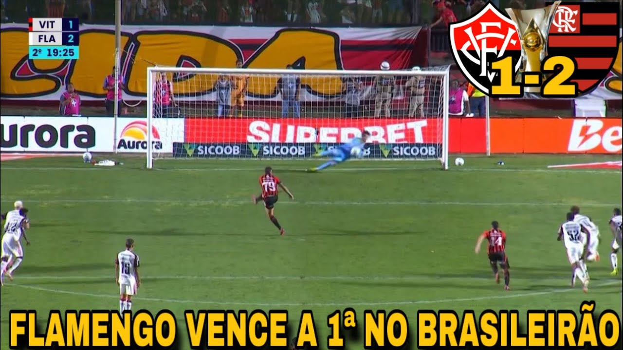 Flamengo vence a 1ª no Brasileirão, time sofre pressão do Vitória, a eficiência garante o triunfo