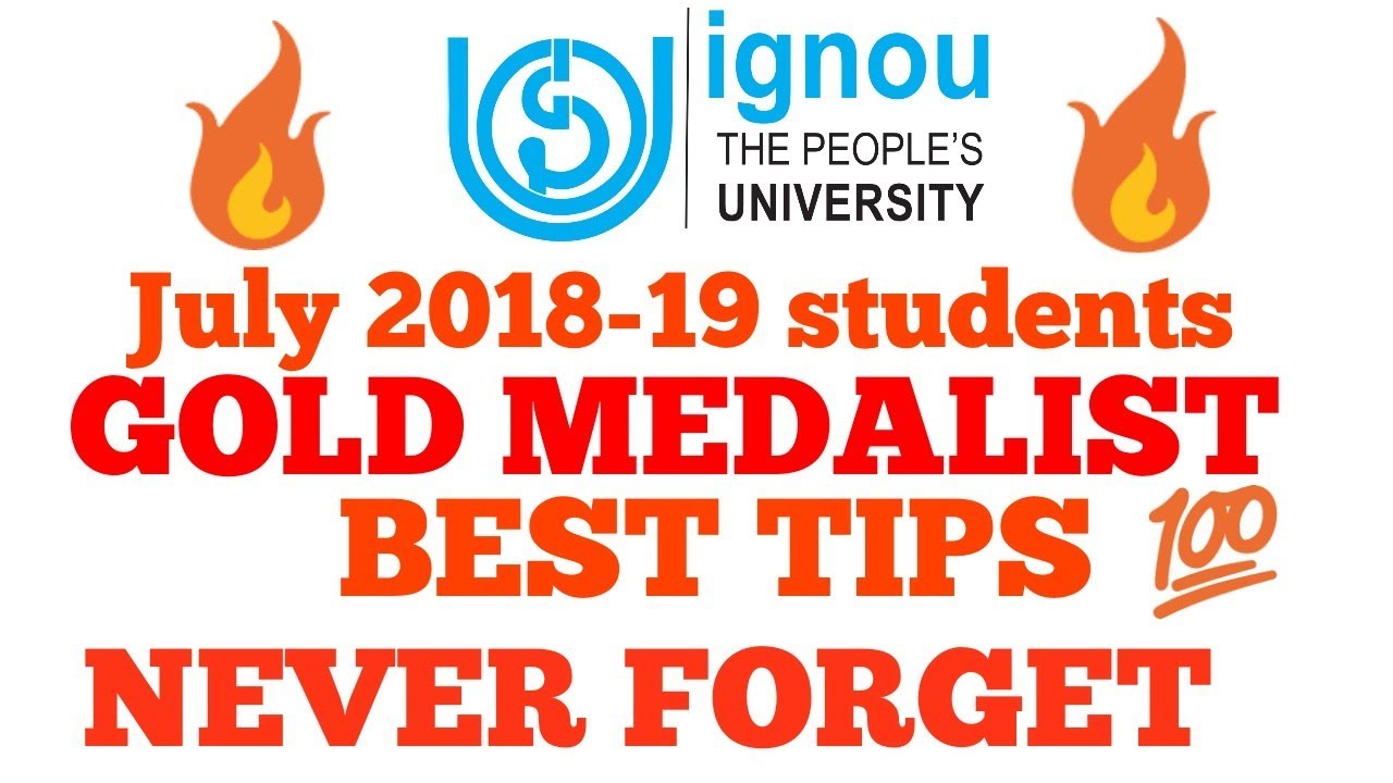 ignou special tips and criteria for gold medalist for ignou students || chauhan videos ignou