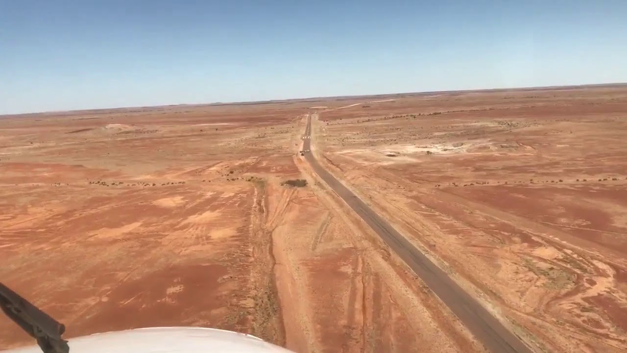 Royal Flying Doctor Service Emergency Road Airstrip Landing