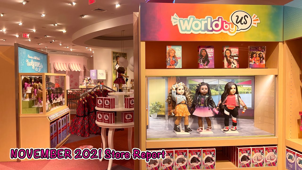American GIrl November 2021 Store Report - World by Us Dolls, Street Chic and Holiday New Release