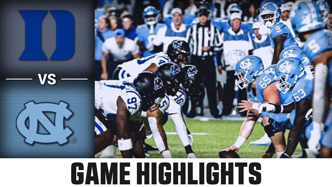 Duke vs. North Carolina Game Highlights | 2023 ACC Football