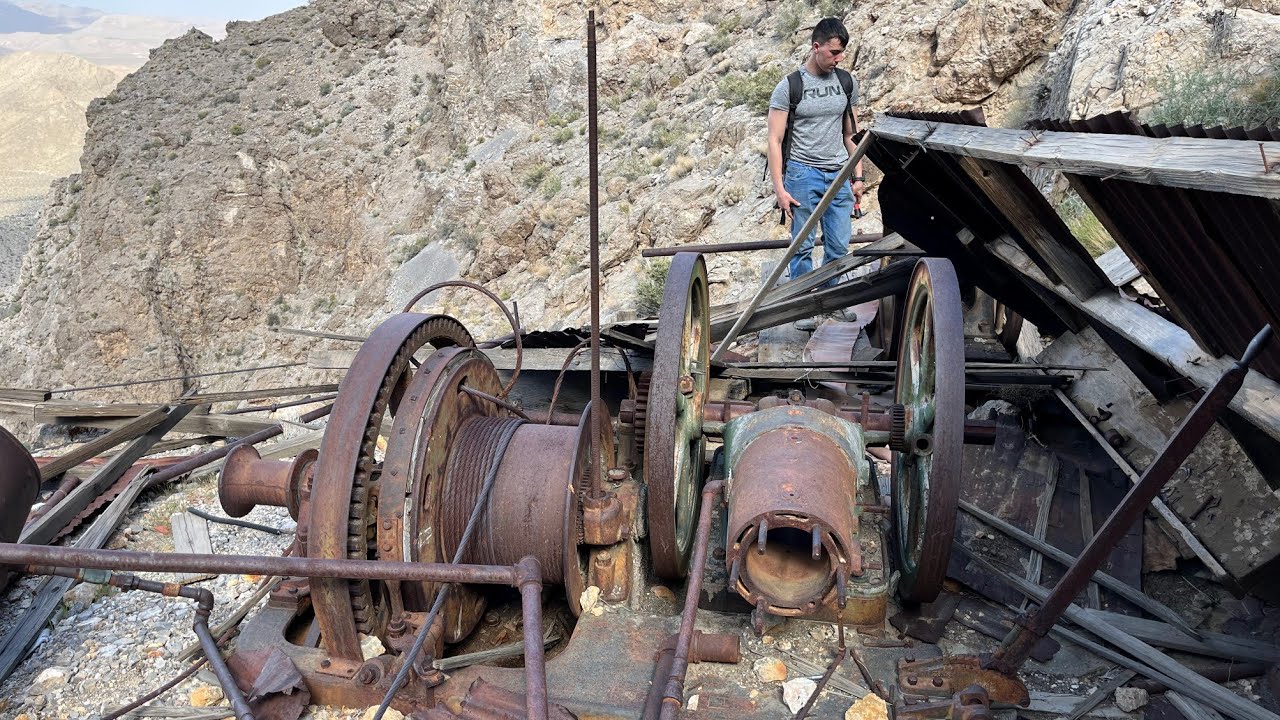 Impressive Headframe and Heavy Machinery at the Anvil Mine