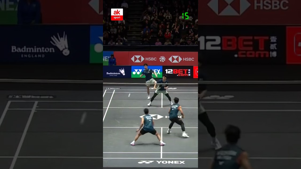 Incredible save! Kim/Seo vs Goh/Izzuddin | All England Open 2025 MD R16 #shorts #badminton