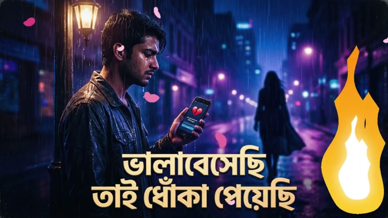 I was deceived because I loved you. / ভালোবেসেছি তাই ধোঁকা পেয়েছি