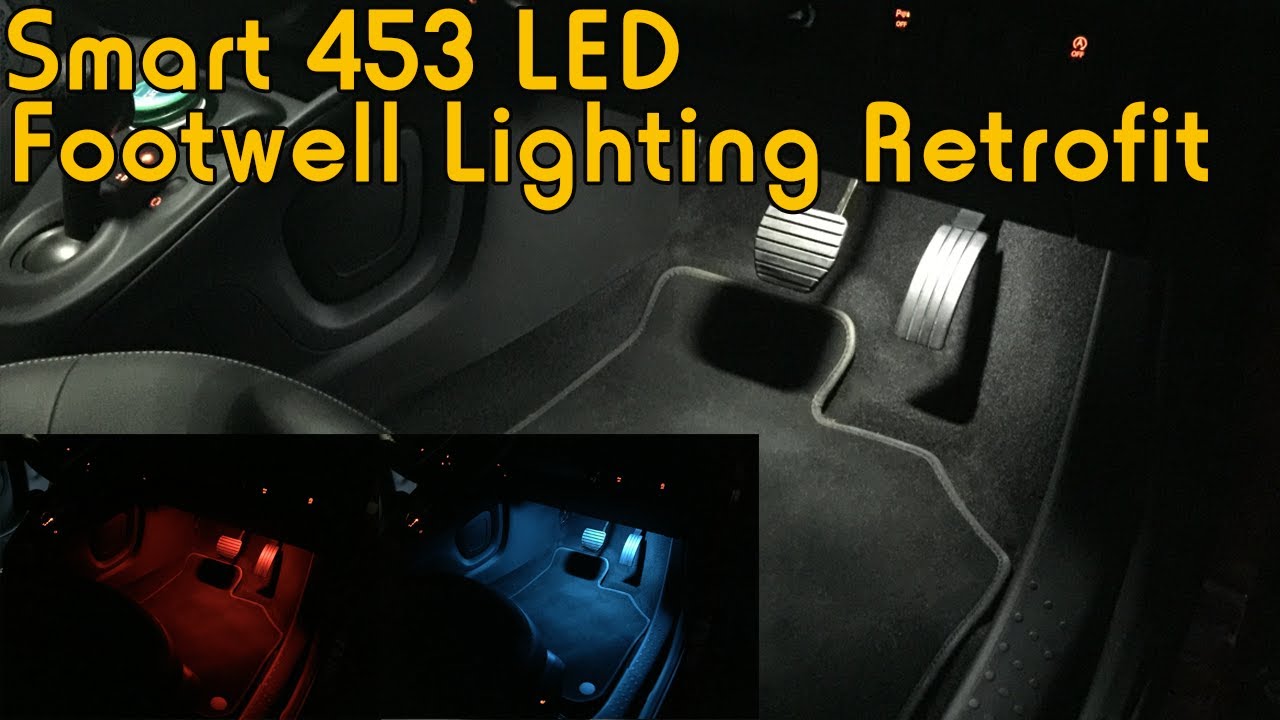 Smart 453 Ambient Footwell LED Lighting Retrofit