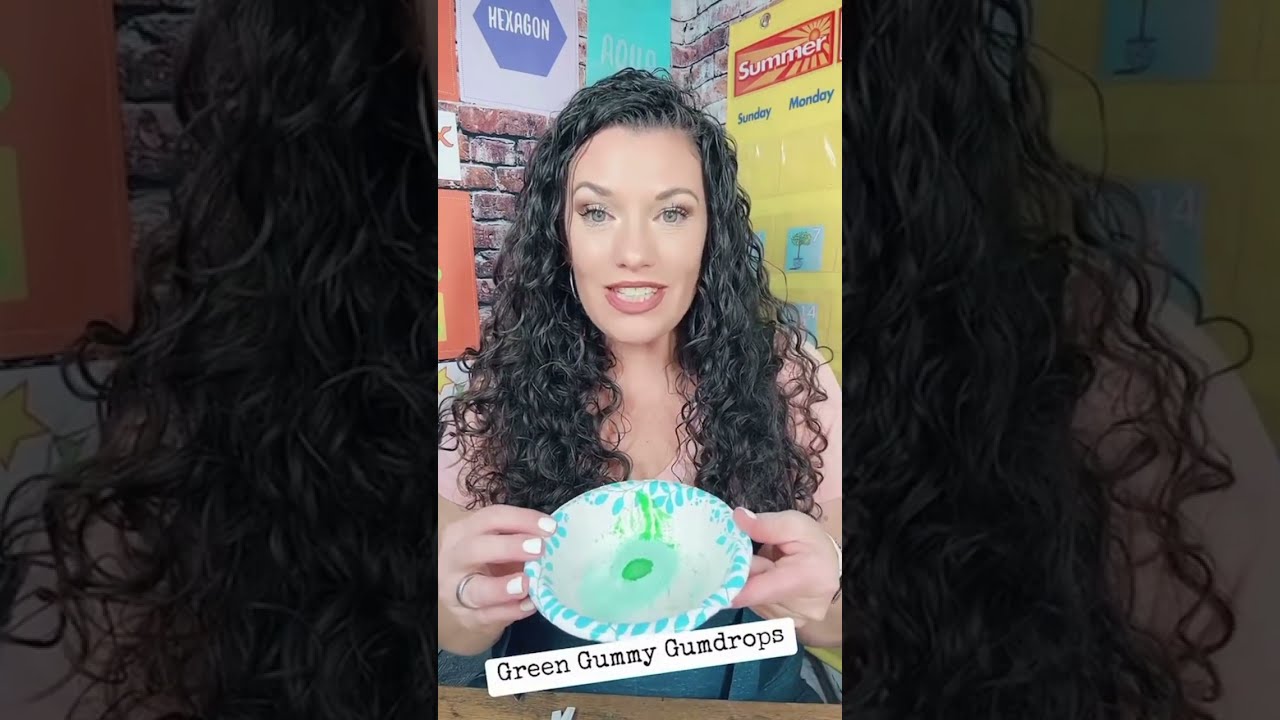 Science Experiments for Preschoolers | Edible Science | Green Gummy Gumdrops | FD Education