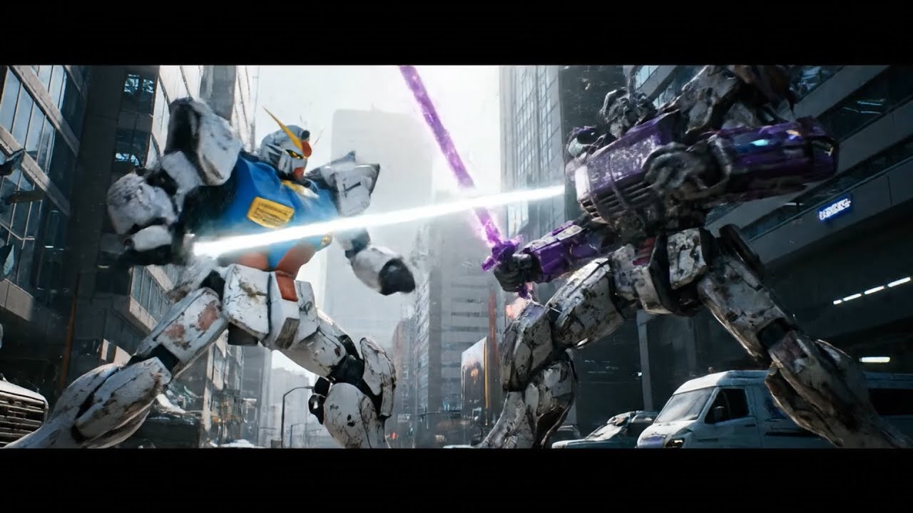 GUNDAM RX-78 vs MEGATRON Epic Fight
