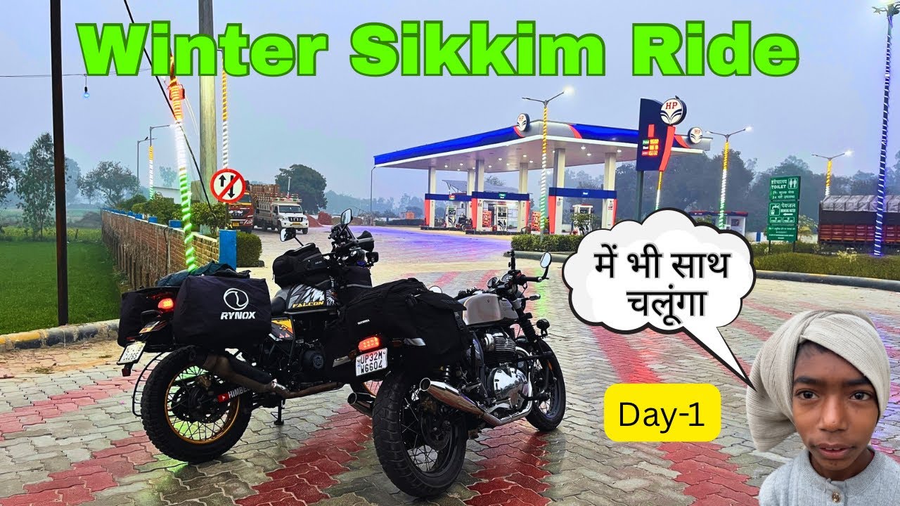 Barabanki To Sikkim Bike Ride 2026| #wintersikkim #sikkim #motovlog #2026 #barabanki #bihar #day1