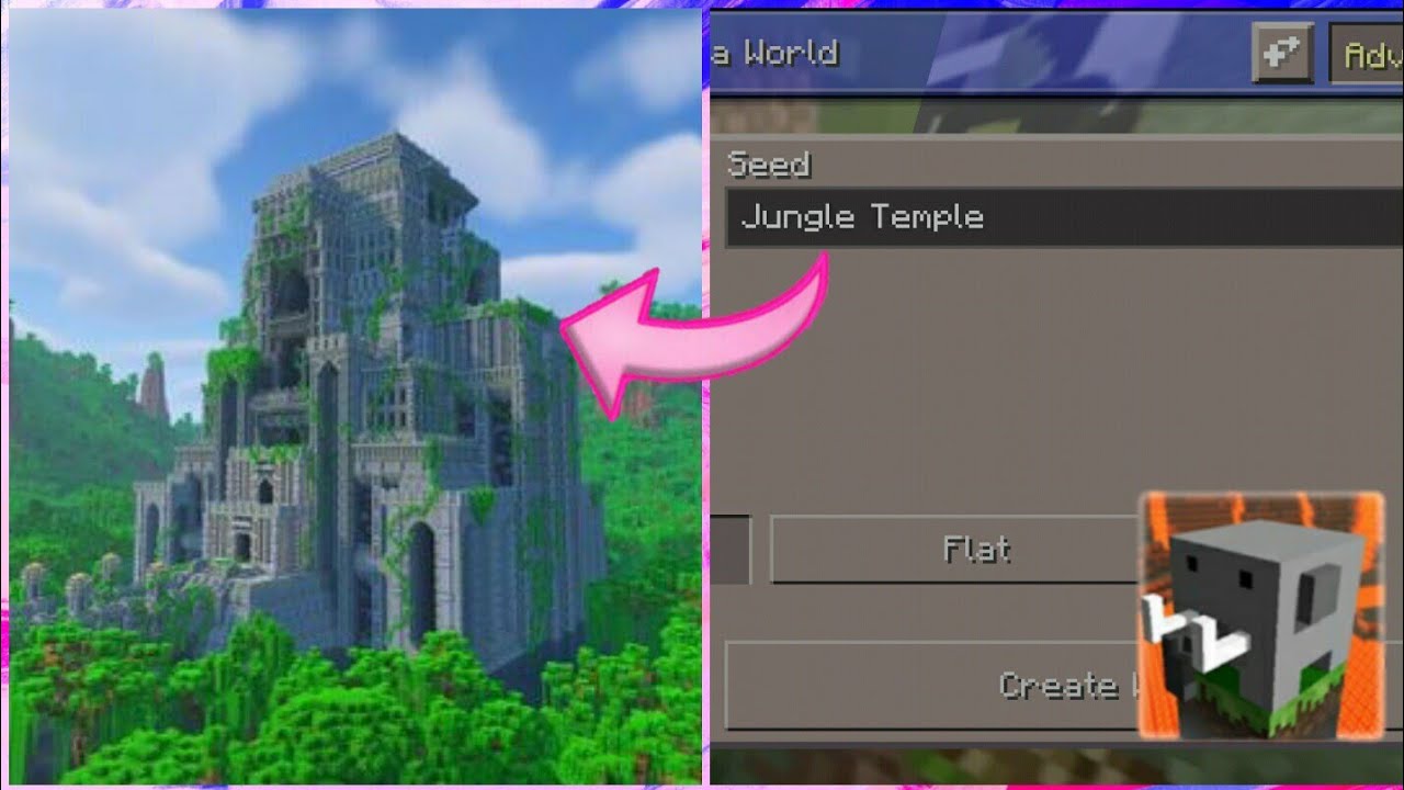 Jungle Temple Seed In Craftsman Building Craft (Updated Craftman!)