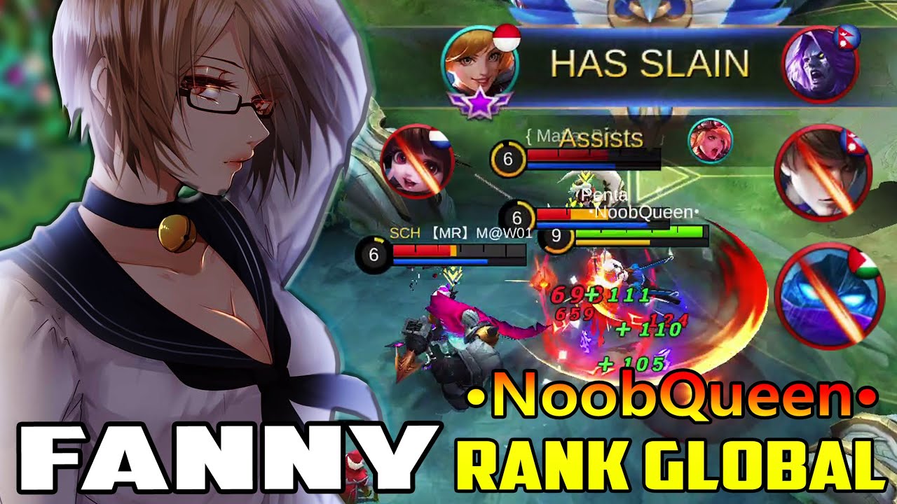 That Poweful Hand Control with Perfect Cable Combo | Fanny Gameplay by &bull;NoobQueen&bull; | Mobile Legends