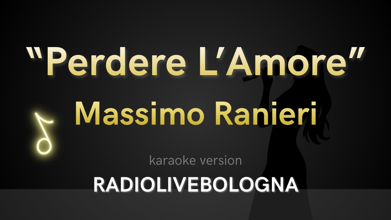 Massimo Ranieri - Perdere L'Amore (Karaoke)
