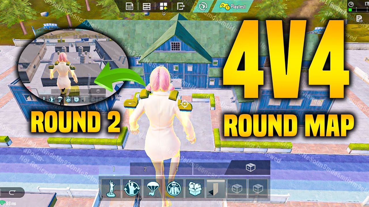 HOW TO CREATE 4V4 ROUND MAP IN PUBG MOBILE WOW MODE | ROUND MAP IN WOW MODE PUBG MOBILE