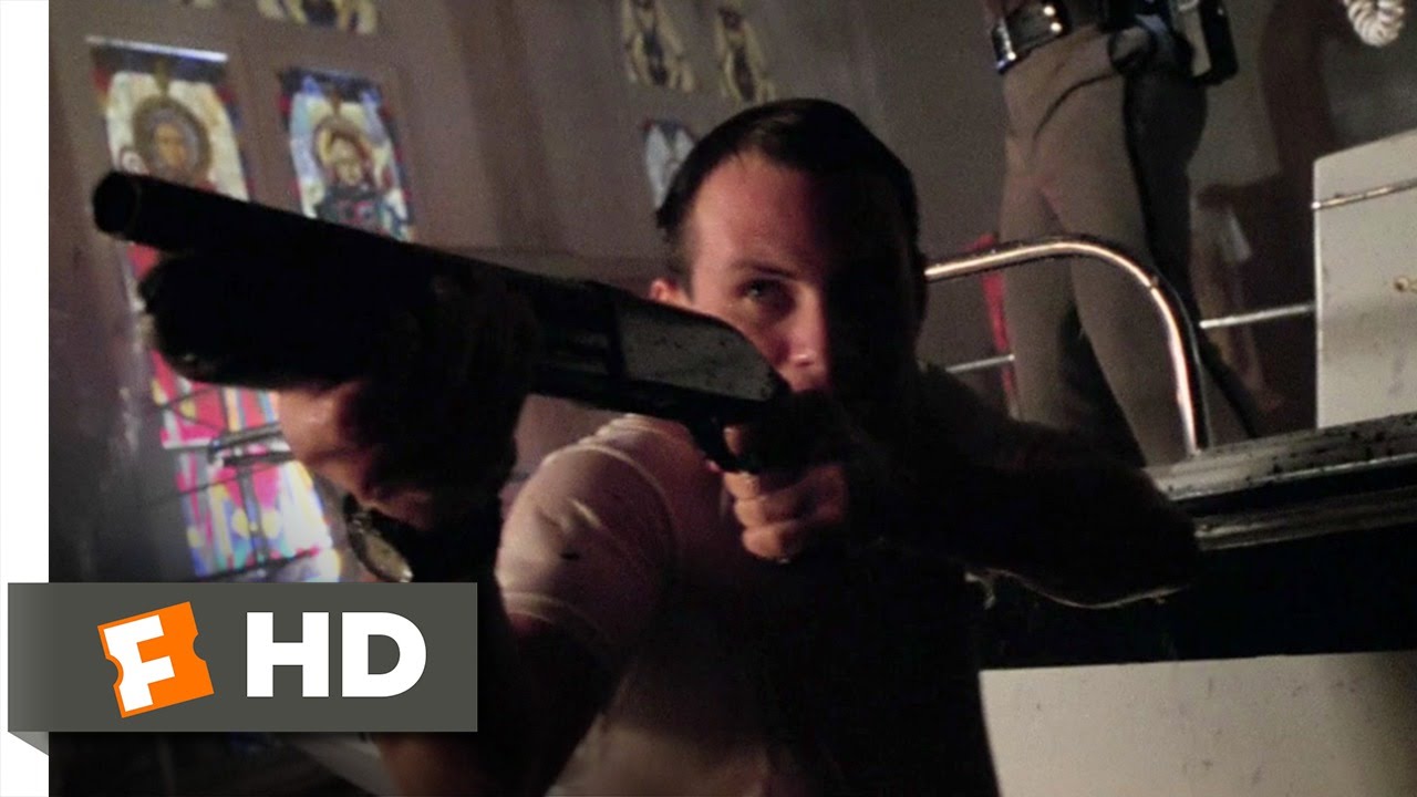 Hard Rain (8/9) Movie CLIP - Shoot Out in the Flooded Church (1998) HD
